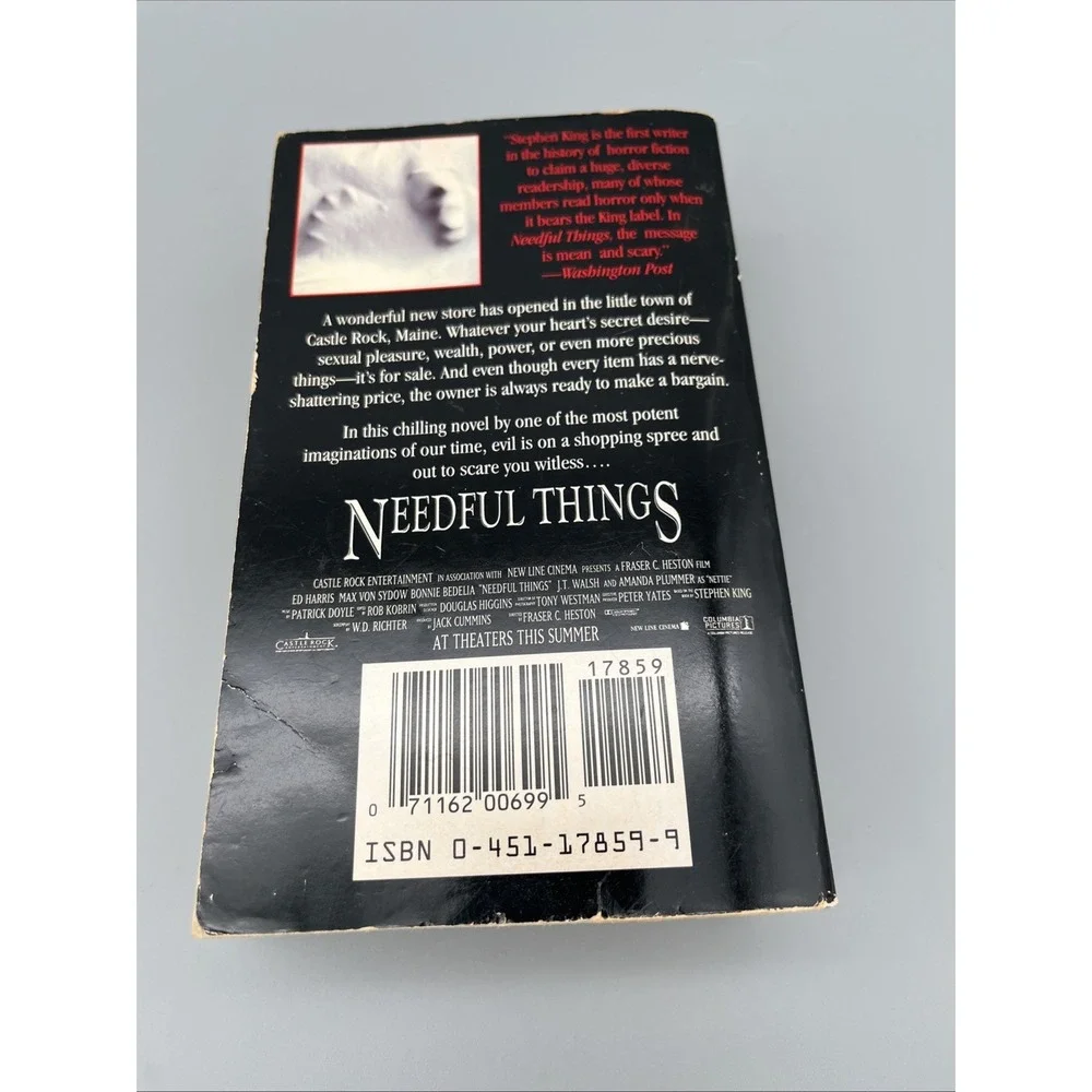 Stephen King Lot Bag of Bone, Gerald's Game, Needful Things PB HC Lot of 3 books